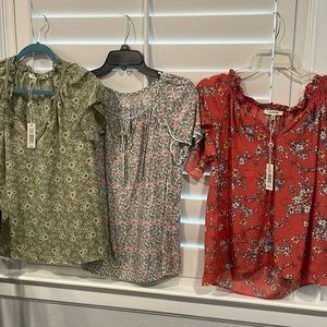Max studio shirts xs flower print all 3 sold together